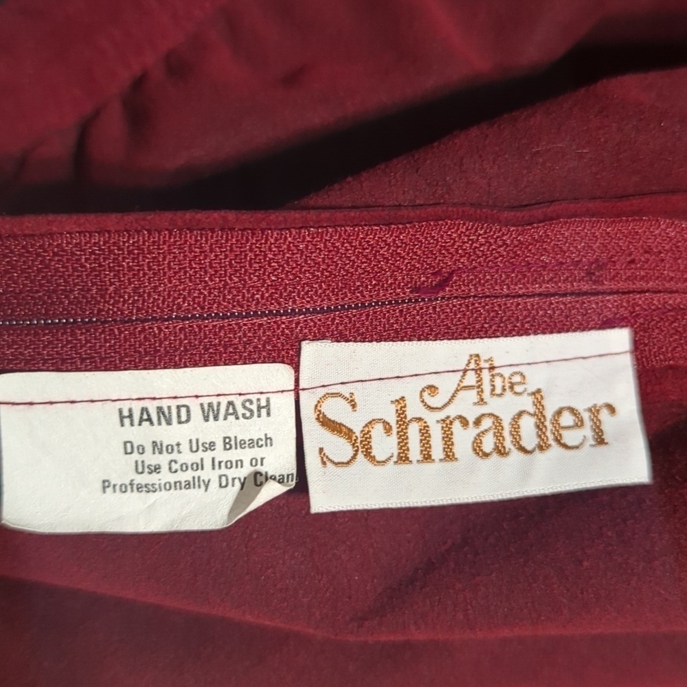 Vintage 70s Abe Schrader Microsuede Skirt Suit W/ Pockets - Picture 7 of 9